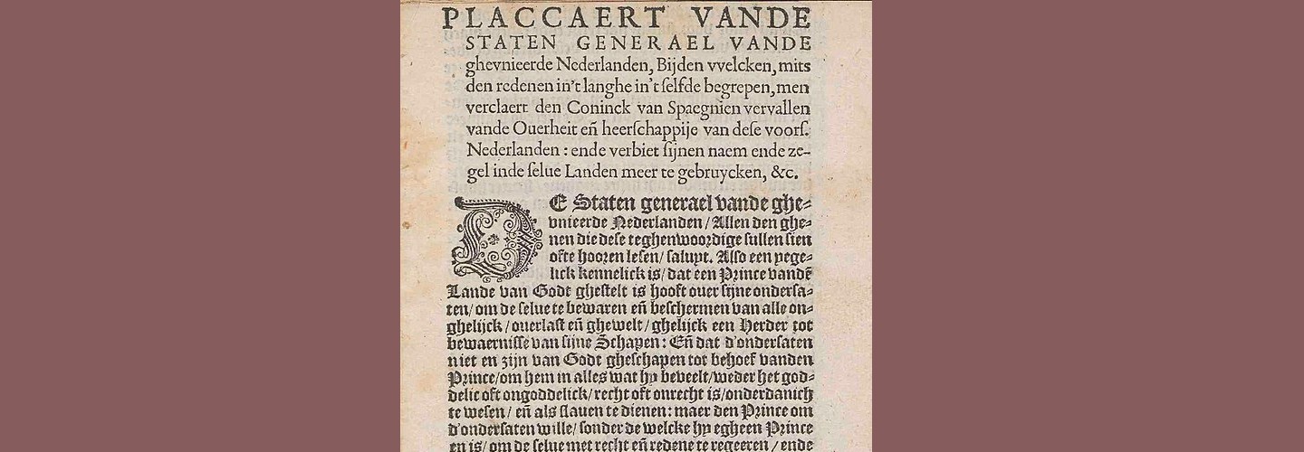 Plakkaat van Verlatinghe en de mensenrechten - Amnesty