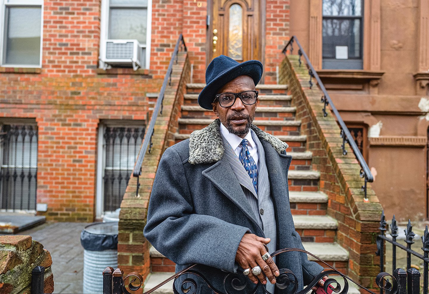 Een voormalige agent in Brooklyn, New York (2015).