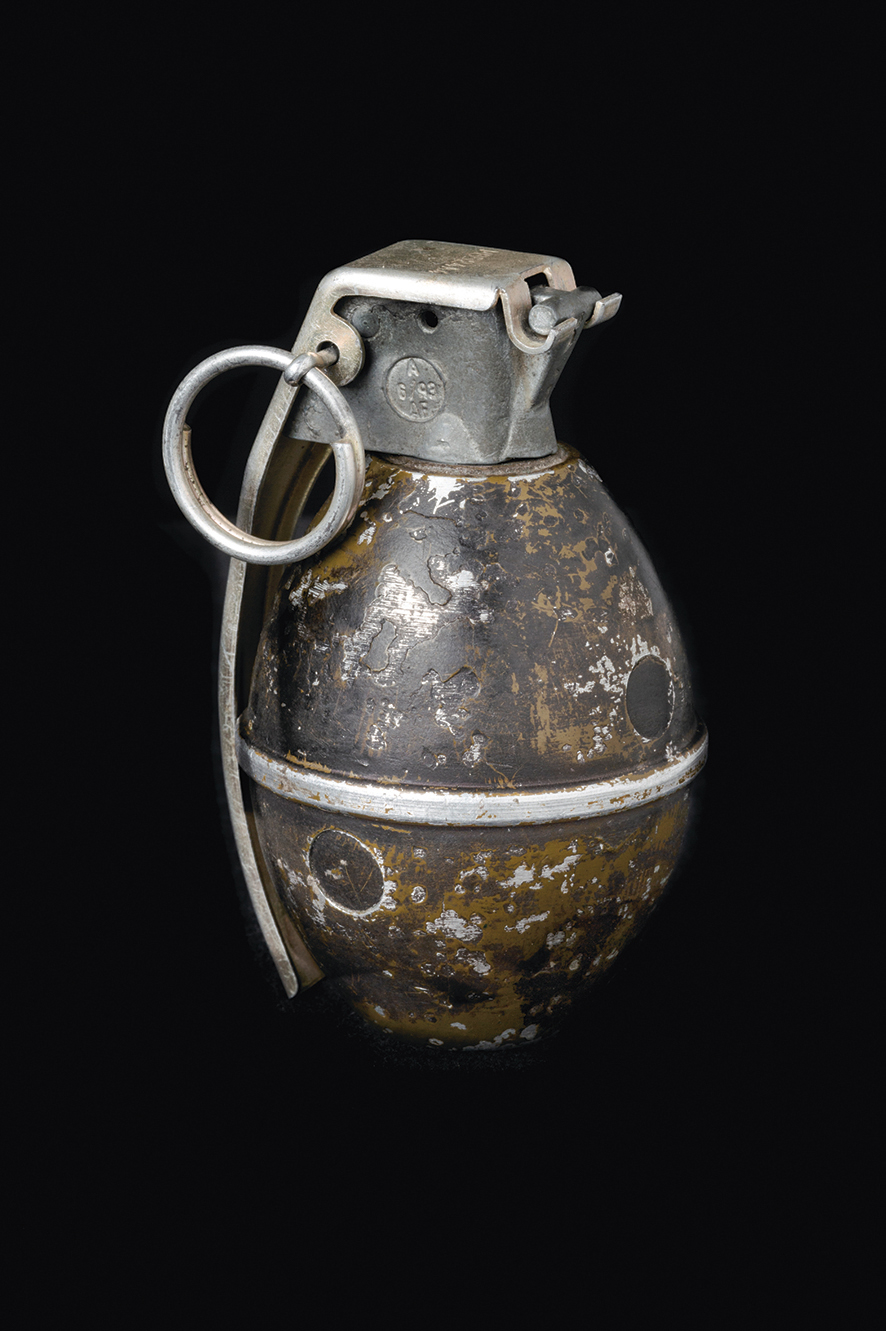 ©Jansen van Staden, Microlight. The M26 hand grenade