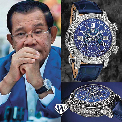 Hun Sen met horloge