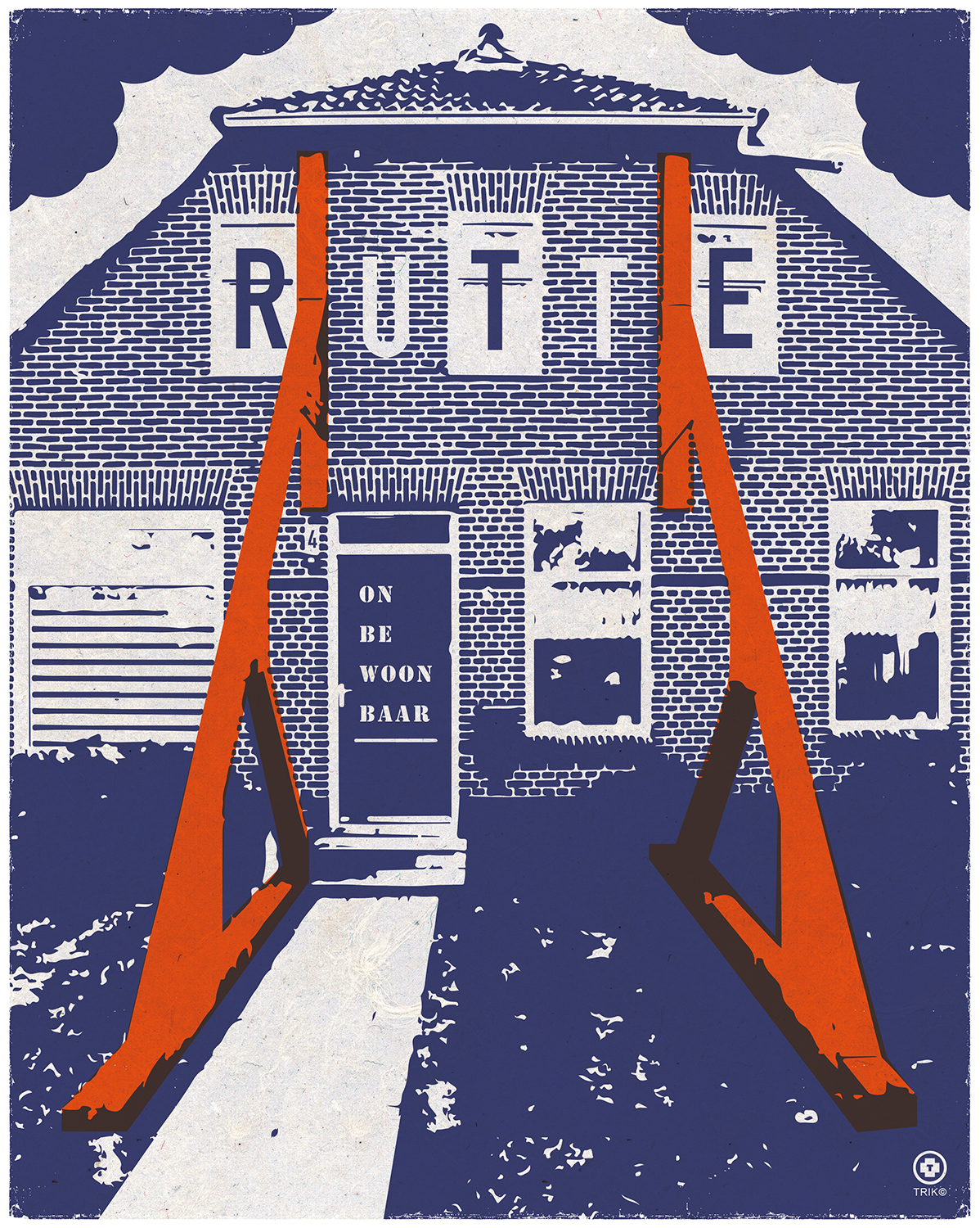 TRIK over onbewoonbaar Groningen (cartoon voor Wordt Vervolgd)