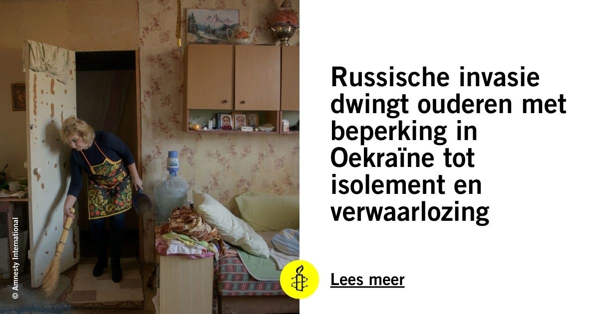 Russische invasie verwaarlozing ouderen met beperking Oekraïne