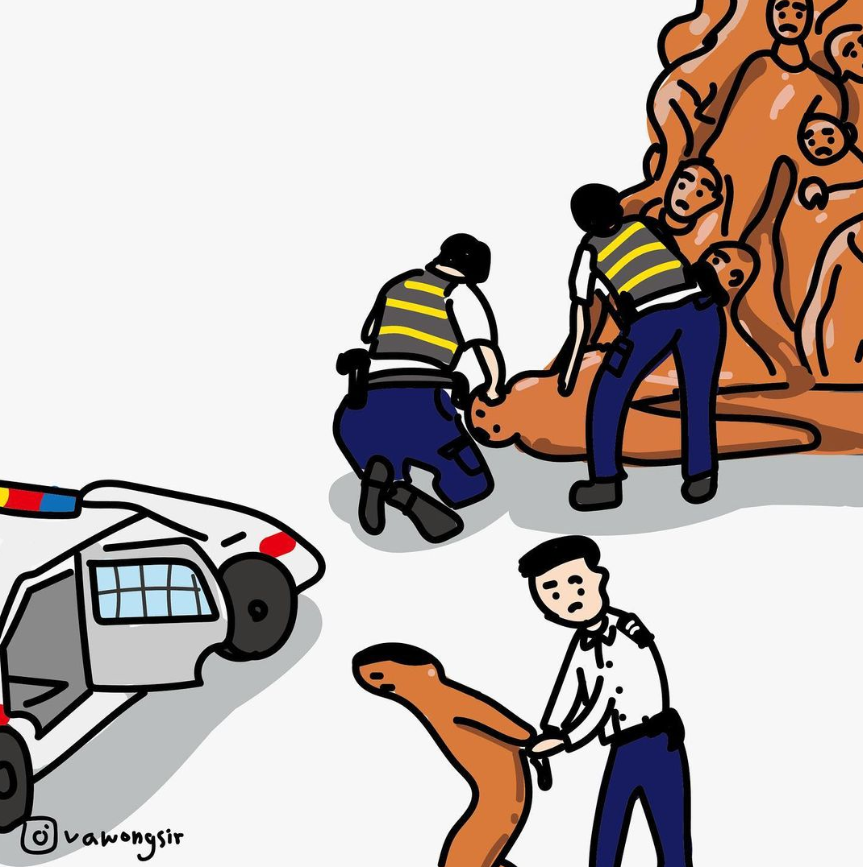 jens galschiot pillar of shame vawongsir cartoon Hongkong Business of Design Week kunstenaars