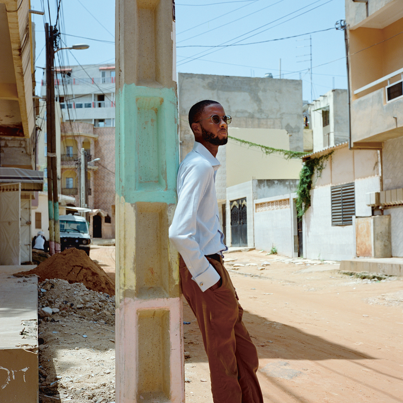 Activist Souleymane Gueye is lid van het anti-Franse FRAPP.