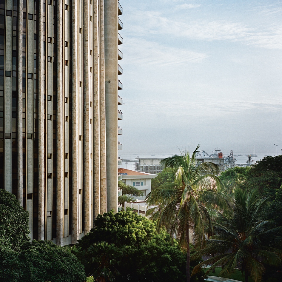 Uitzicht op de Centrale Bank van Senegal.