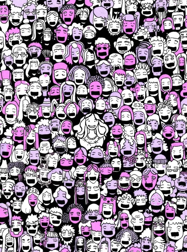 Tekening door Sasja Skotsjilenko (Sasha Skochilenko, Aleksandra Skochilenko)