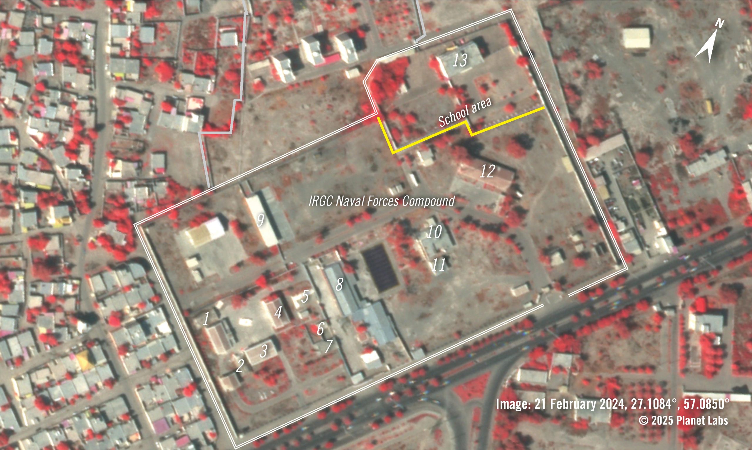 Basisschool Shajareh Tayyebeh in Minab,Iran, op 24 februari 2024.